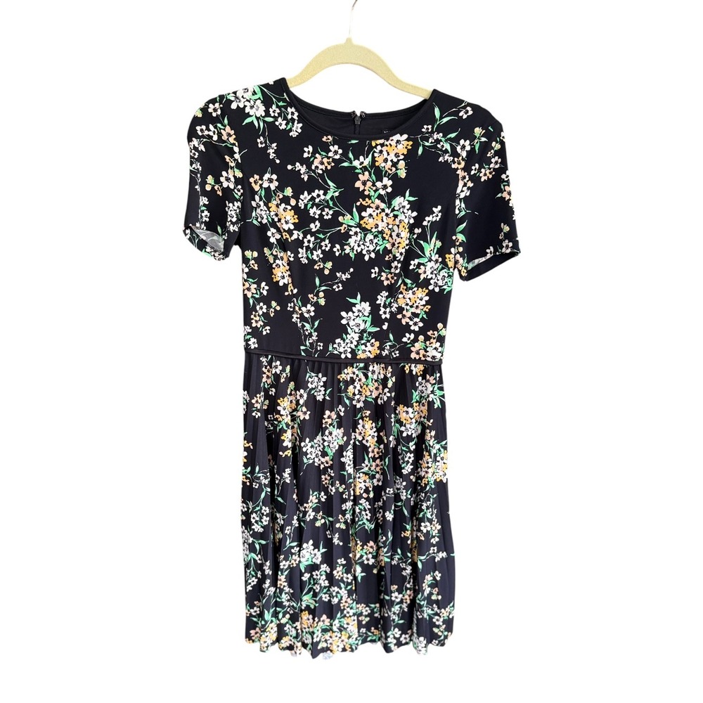 Maggy London Black Floral Dress(size 2)